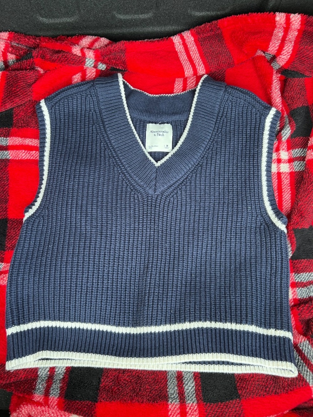 Abercrombie & Fitch Navy blue vest